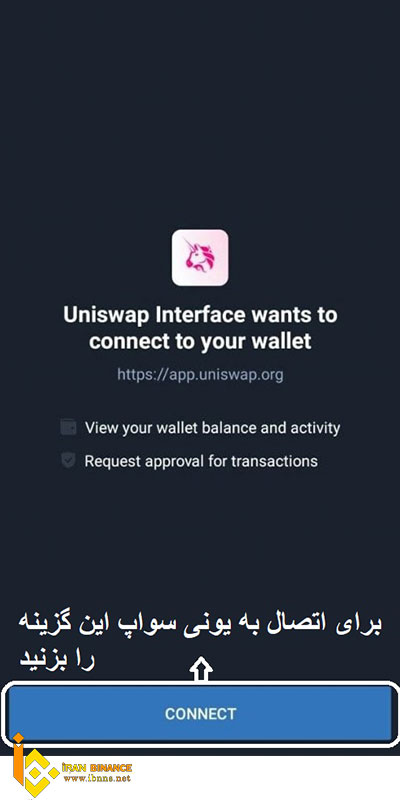 آموزش خرید شت کوین در تراست ولت از طریق یونی سواپ Uniswap Exchange 