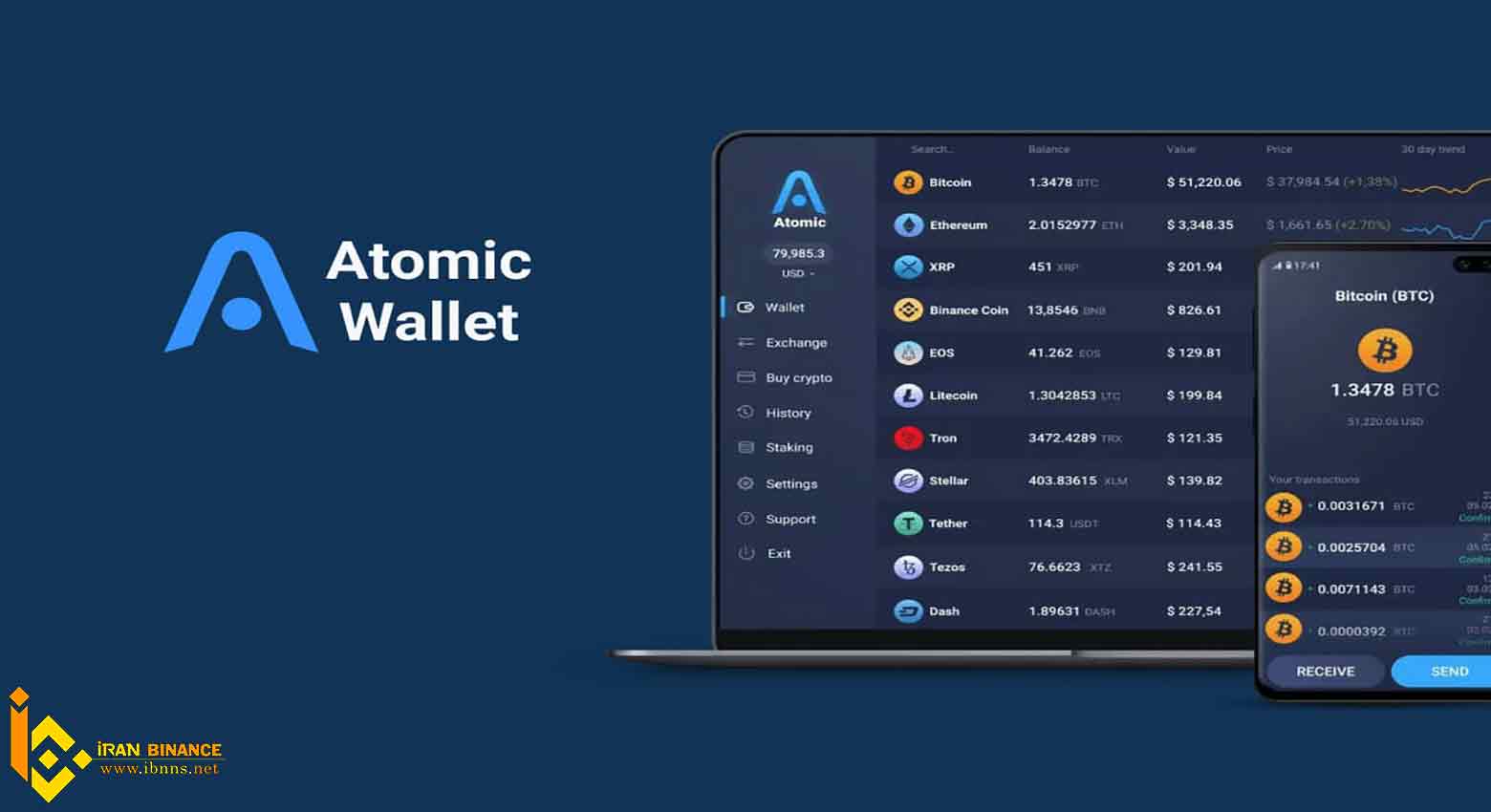 کیف پول اتمیک ولت (Atomic Wallet)