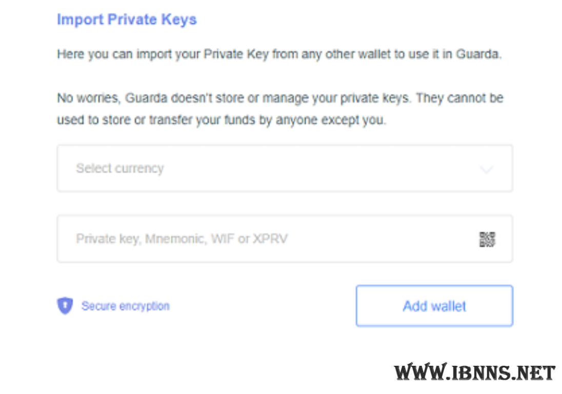 آموزش ساخت کیف پول ویوز در Guarda Wallet