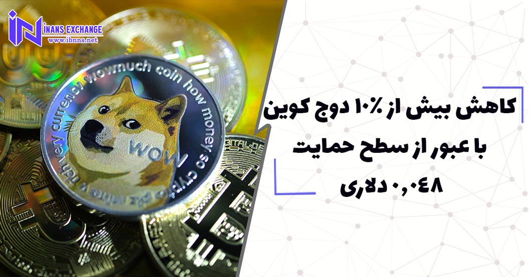 احتمال کاهش بیش از 10 درصدی دوج کوین با عبور از سطح حمایت0.048 دلاری