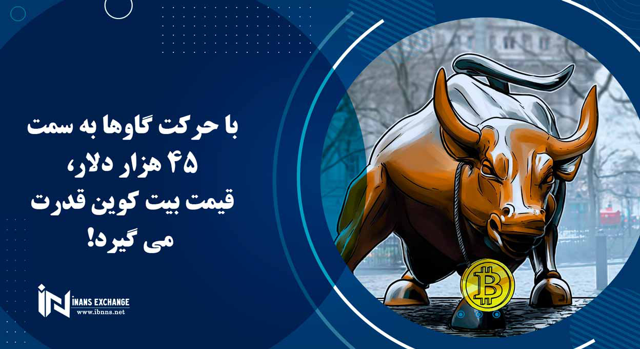 با حرکت گاوها به سمت 45 هزار دلار، قیمت بیت کوین قدرت می گیرد