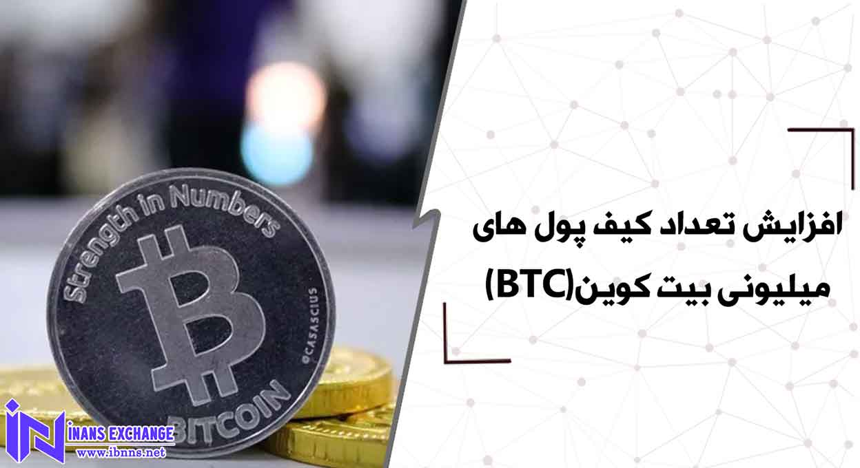  افزایش تعداد کیف پول های میلیونی بیت کوین