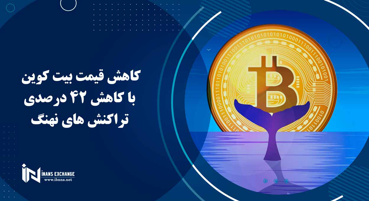  کاهش قیمت بیت کوین با کاهش 42 درصدی تراکنش های نهنگ